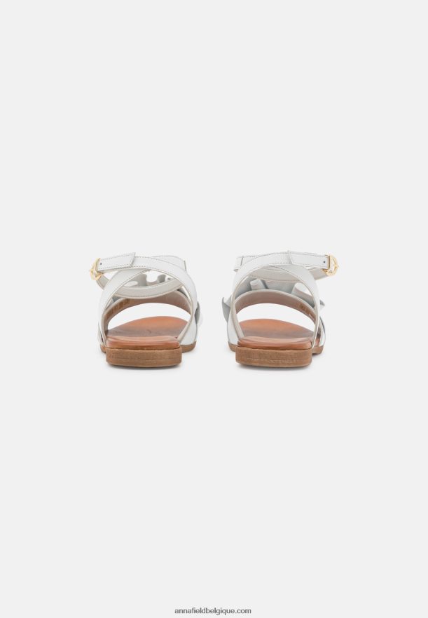 femmes sandales en cuir blanc Anna FieldNHH26B1262