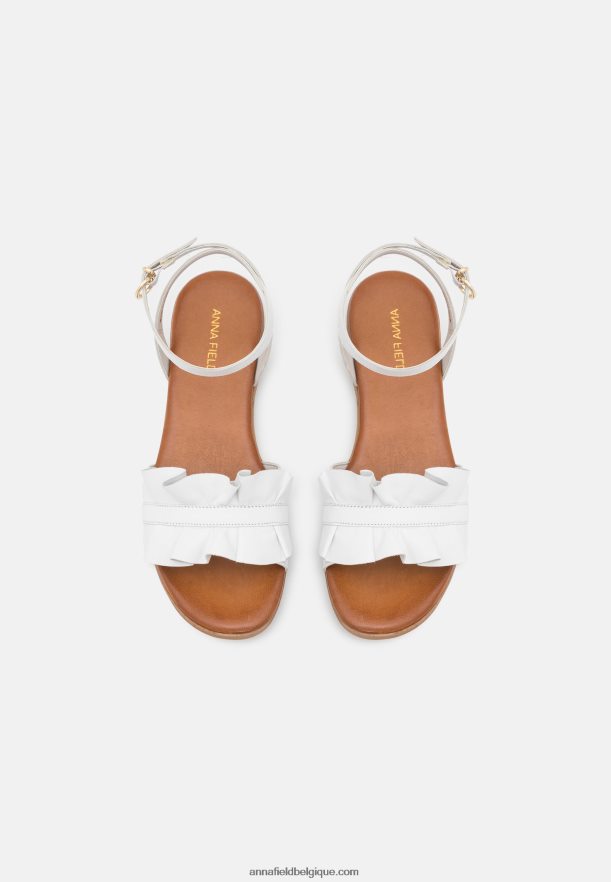 femmes sandales en cuir blanc Anna FieldNHH26B1262