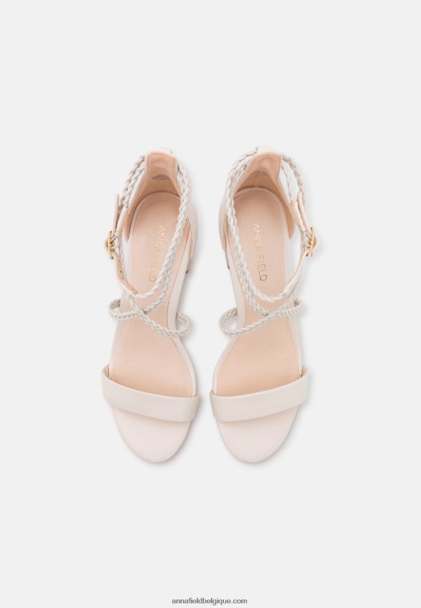 femmes sandales en cuir blanc Anna FieldNHH26B1428