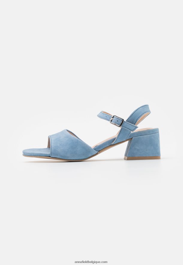 femmes sandales en cuir bleu clair Anna FieldNHH26B1382