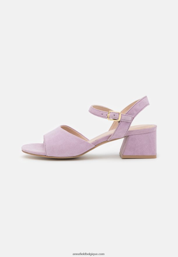 femmes sandales en cuir lilas Anna FieldNHH26B1329