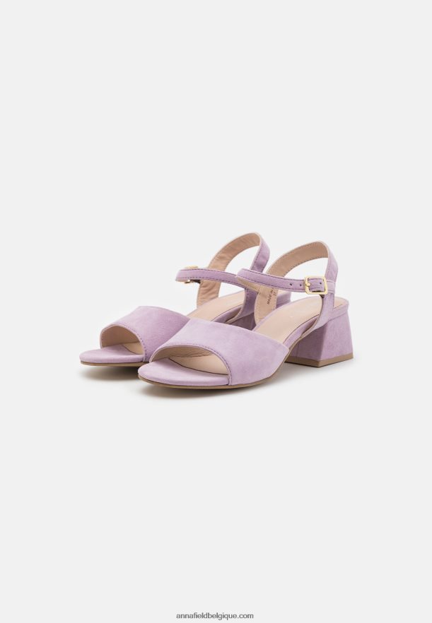 femmes sandales en cuir lilas Anna FieldNHH26B1329