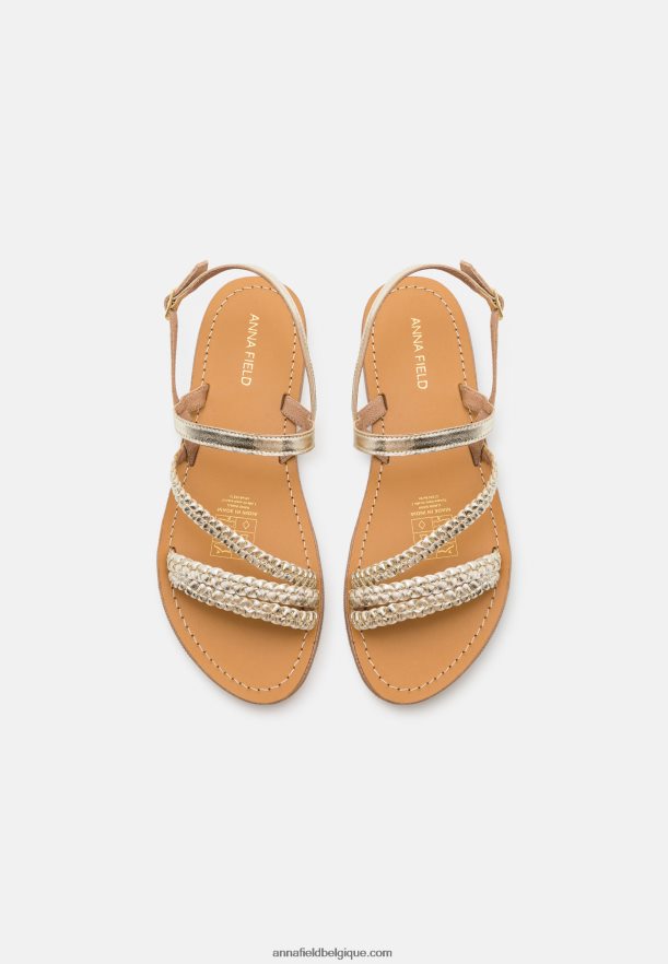 femmes sandales en cuir or Anna FieldNHH26B1337