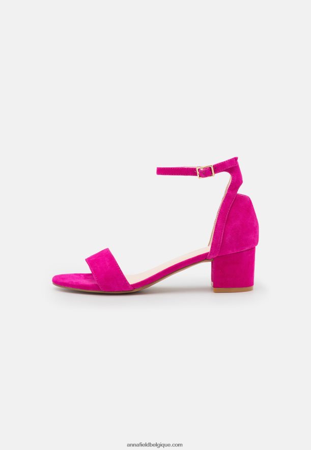 femmes sandales en cuir rose Anna FieldNHH26B1283