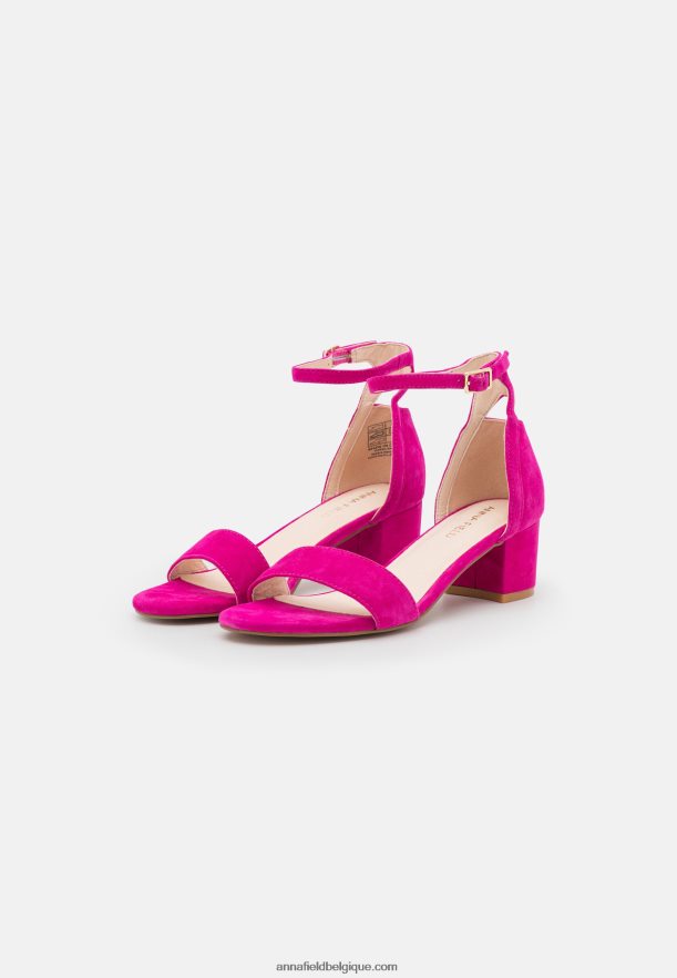 femmes sandales en cuir rose Anna FieldNHH26B1283