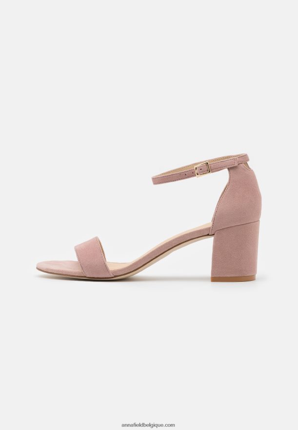 femmes sandales en cuir rose Anna FieldNHH26B1326