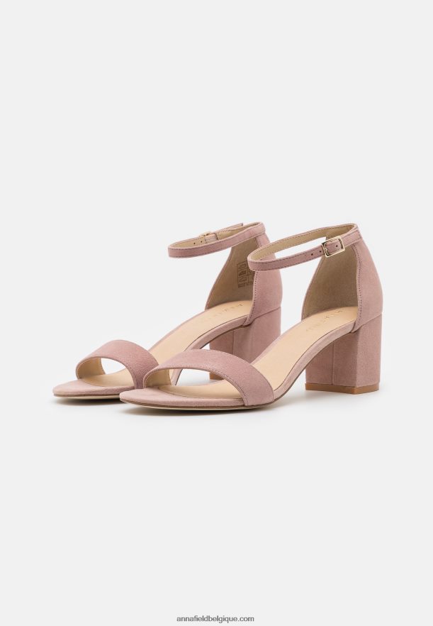 femmes sandales en cuir rose Anna FieldNHH26B1326