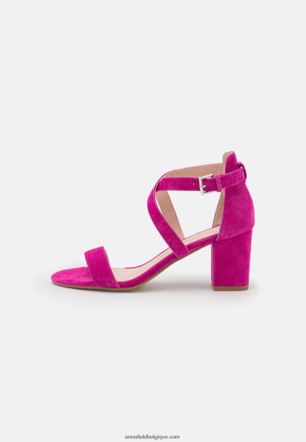 femmes sandales en cuir rose Anna FieldNHH26B1416
