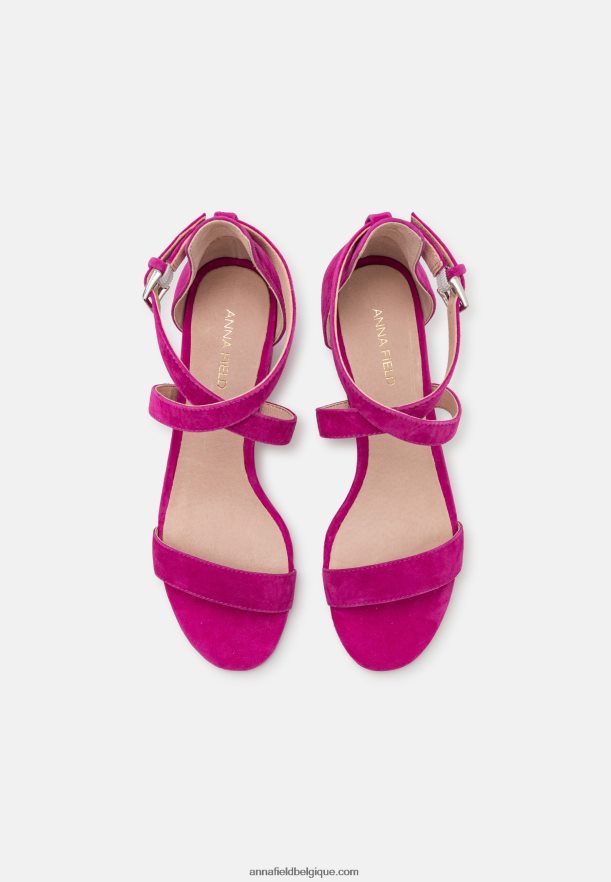 femmes sandales en cuir rose Anna FieldNHH26B1416