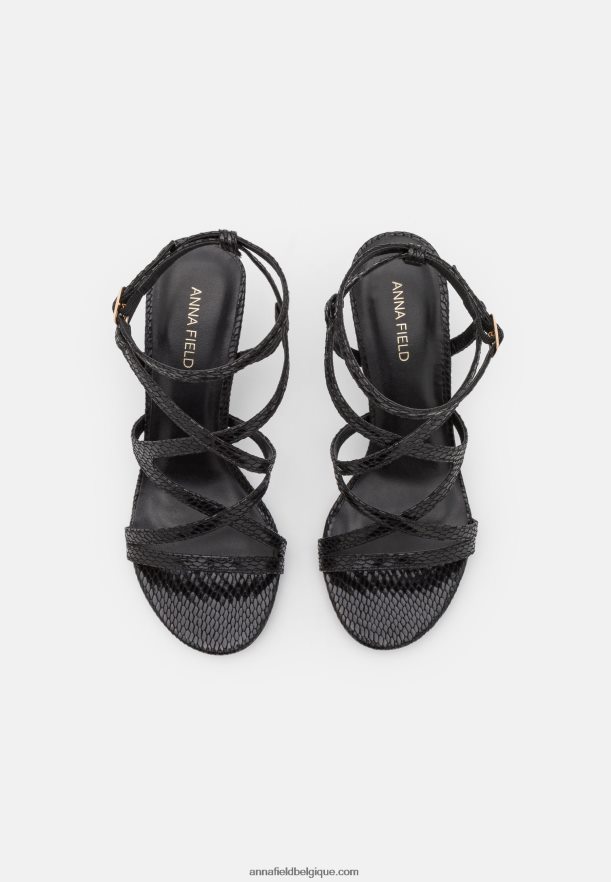femmes sandales noir Anna FieldNHH26B1327