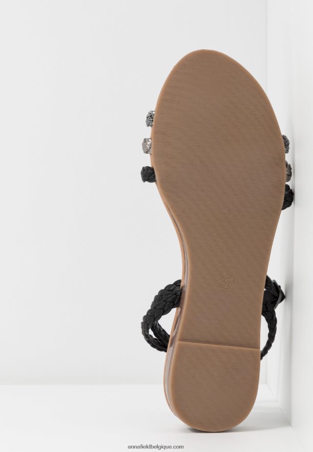 femmes sandales noir/argent Anna FieldNHH26B1248