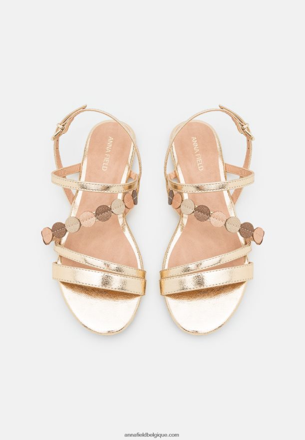femmes sandales or Anna FieldNHH26B1260
