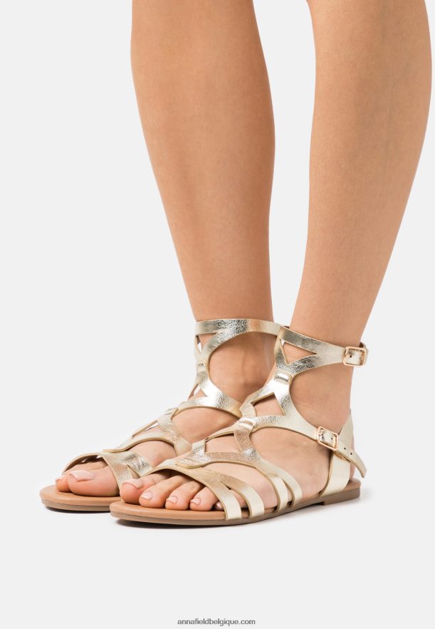 femmes sandales or Anna FieldNHH26B1373