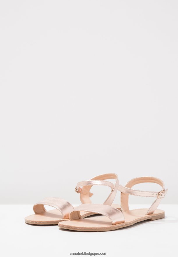 femmes sandales or rose Anna FieldNHH26B1257