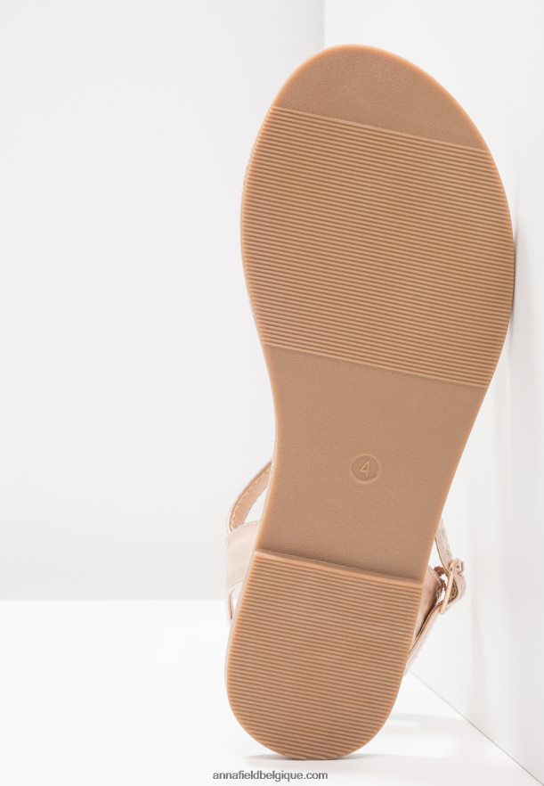 femmes sandales or rose Anna FieldNHH26B1257