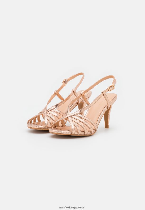 femmes sandales or rose Anna FieldNHH26B1312