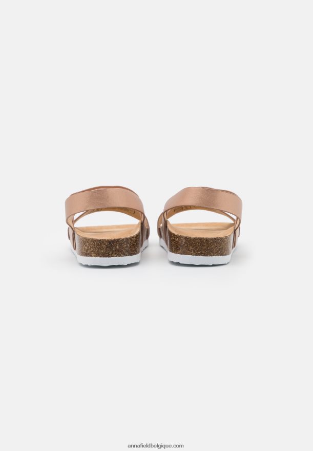 femmes sandales or rose Anna FieldNHH26B1411