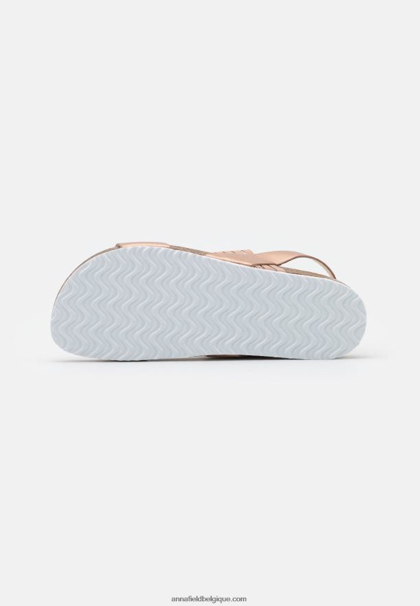 femmes sandales or rose Anna FieldNHH26B1411