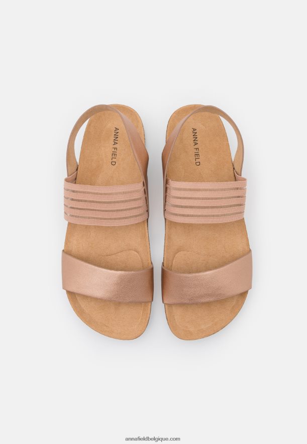 femmes sandales or rose Anna FieldNHH26B1411