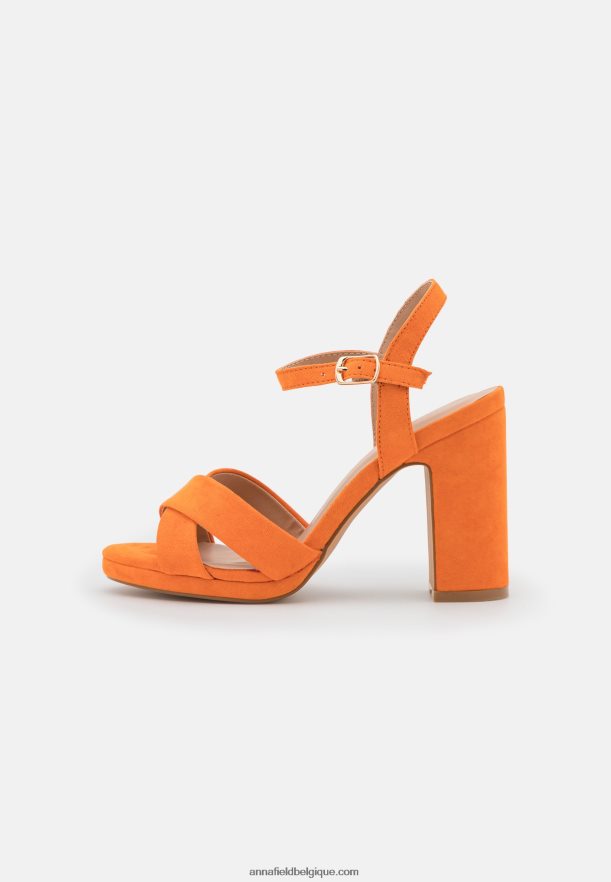 femmes sandales oranges Anna FieldNHH26B1303