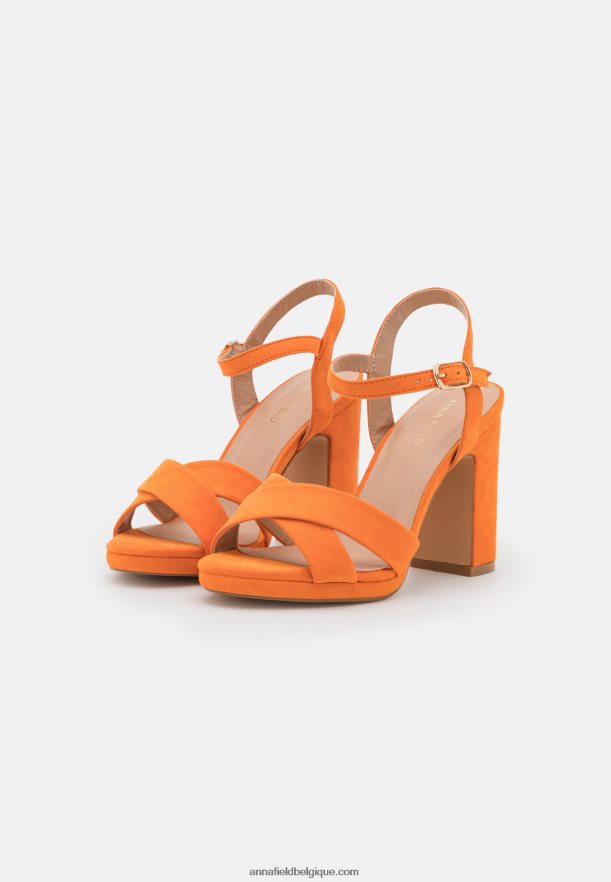 femmes sandales oranges Anna FieldNHH26B1303
