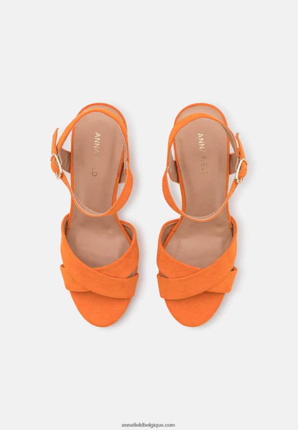 femmes sandales oranges Anna FieldNHH26B1303