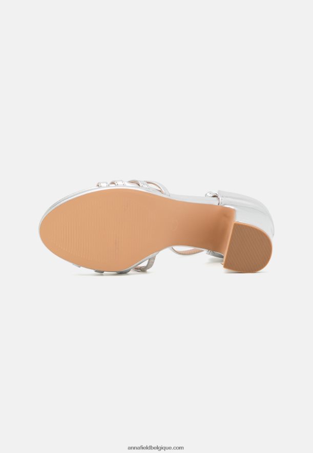 femmes sandales plateforme argent Anna FieldNHH26B1580