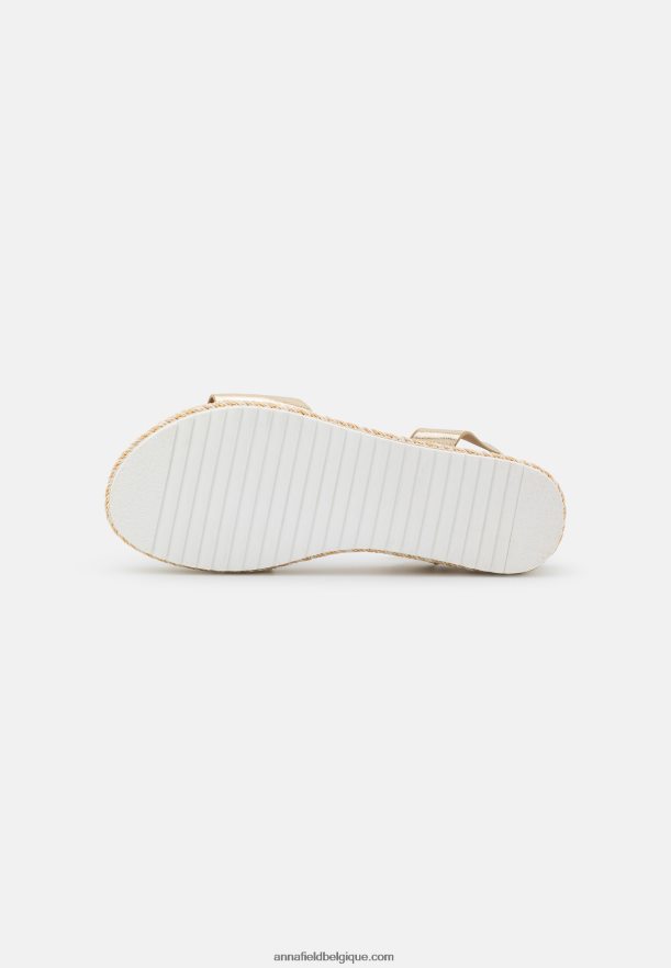 femmes sandales à plateforme dorées Anna FieldNHH26B1464