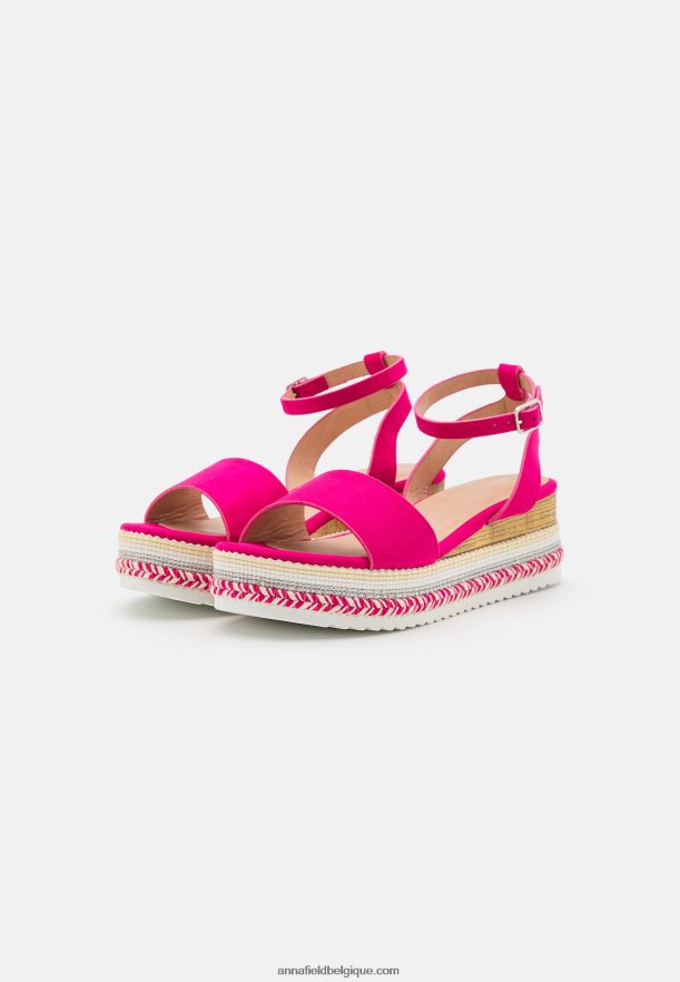 femmes sandales à plateforme rose Anna FieldNHH26B1457