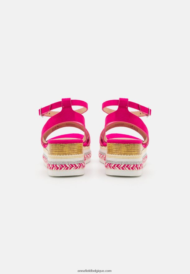 femmes sandales à plateforme rose Anna FieldNHH26B1457
