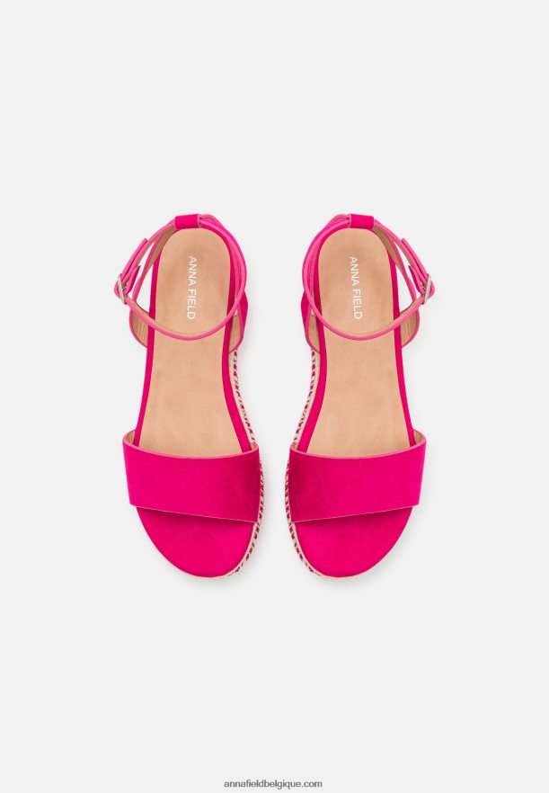 femmes sandales à plateforme rose Anna FieldNHH26B1457