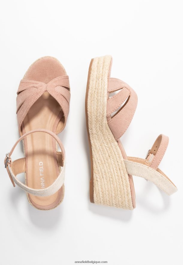 femmes sandales plateforme rose clair Anna FieldNHH26B1463