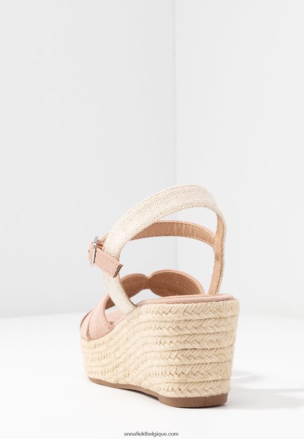 femmes sandales plateforme rose clair Anna FieldNHH26B1463