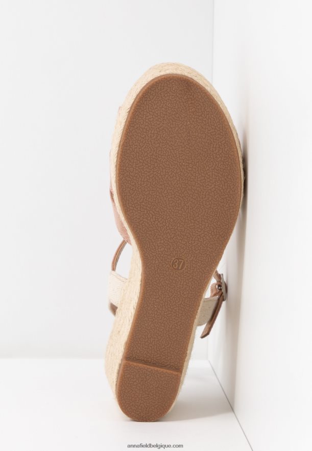 femmes sandales plateforme rose clair Anna FieldNHH26B1463