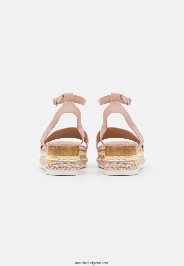 femmes sandales plateforme rose clair Anna FieldNHH26B1477