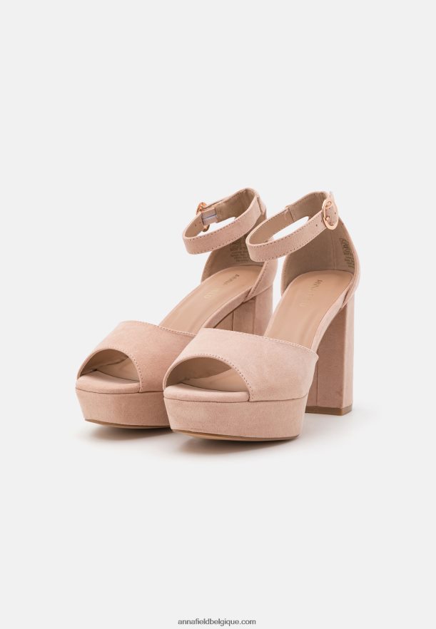 femmes sandales plateforme rose clair Anna FieldNHH26B1550