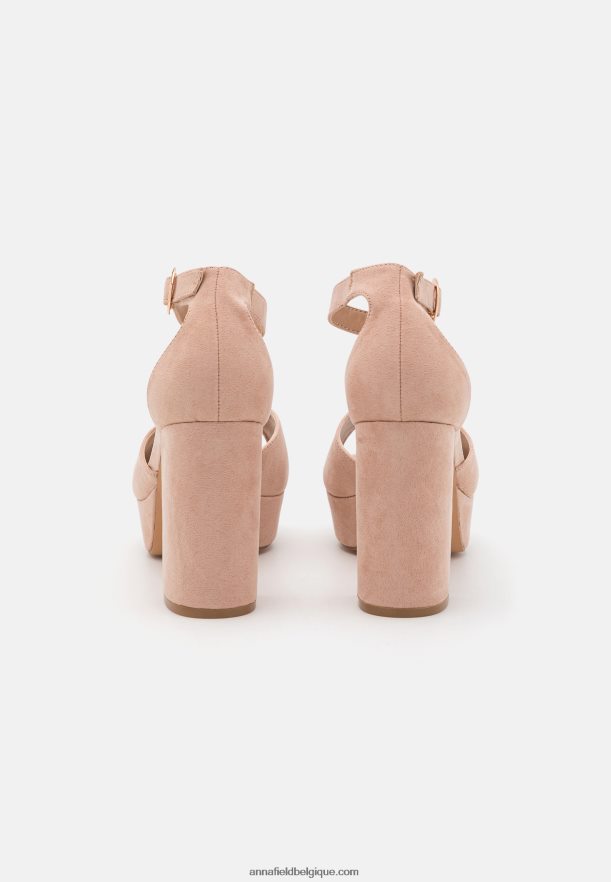 femmes sandales plateforme rose clair Anna FieldNHH26B1550