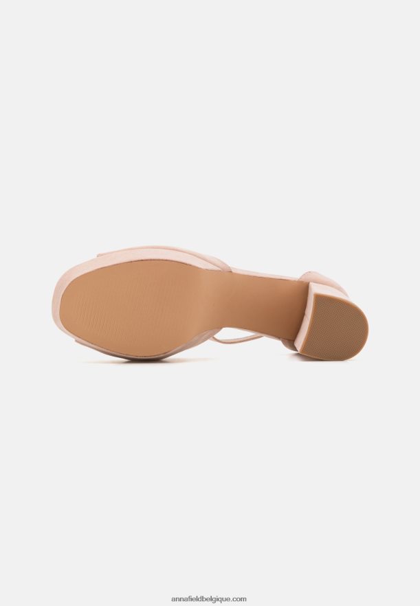 femmes sandales plateforme rose clair Anna FieldNHH26B1550