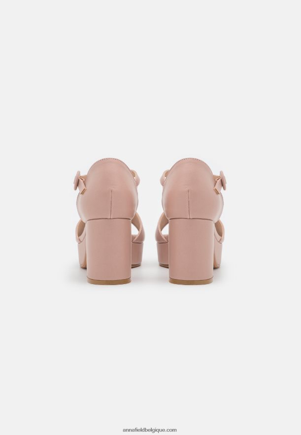 femmes sandales plateforme rose clair Anna FieldNHH26B1577