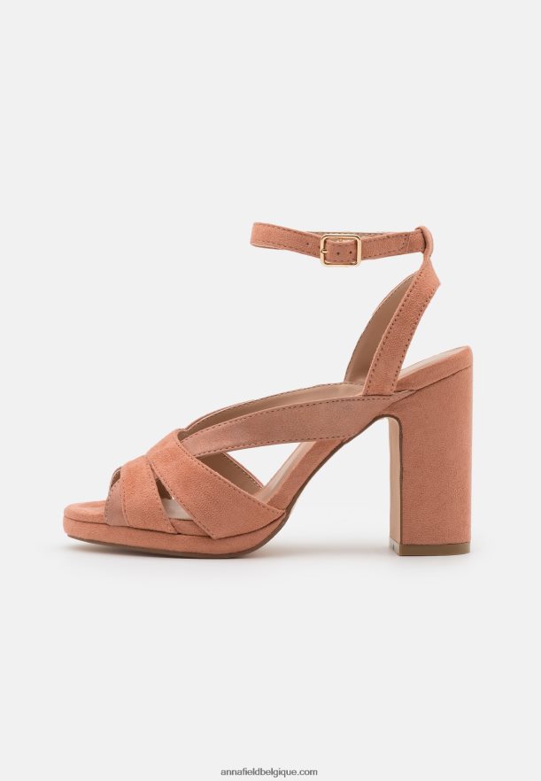 femmes sandales à plateforme rose foncé Anna FieldNHH26B1553