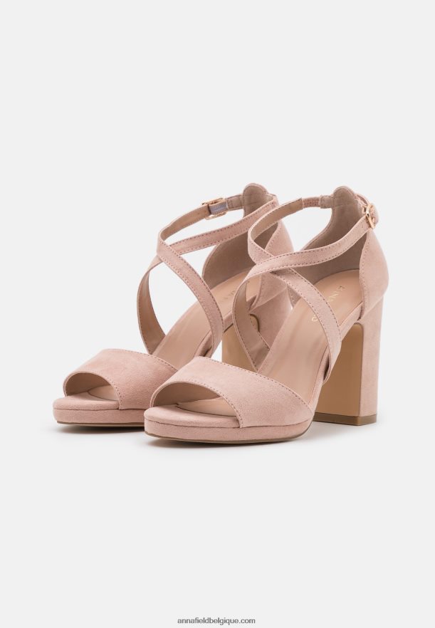 femmes sandales rose/or Anna FieldNHH26B1256