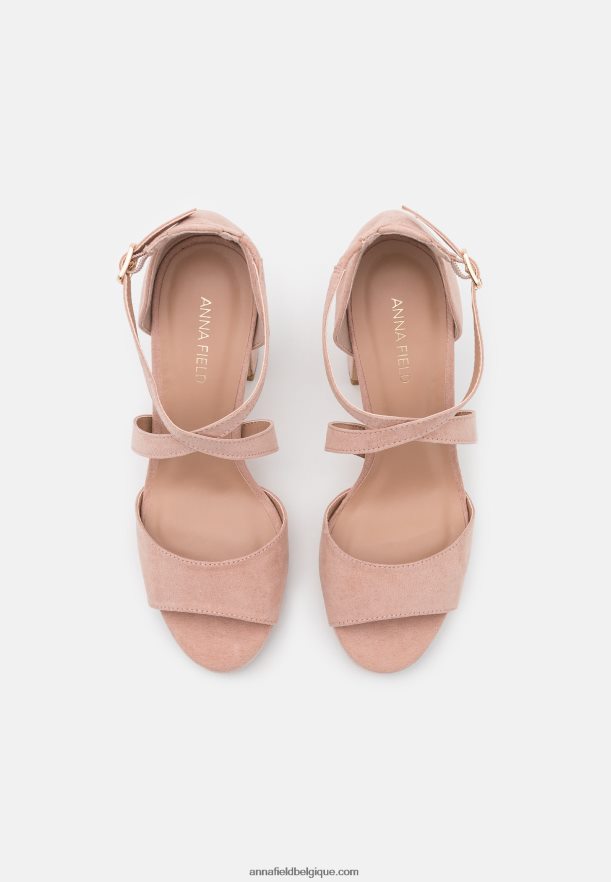 femmes sandales rose/or Anna FieldNHH26B1256