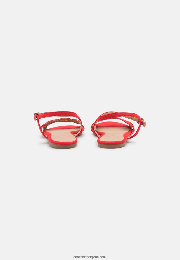 femmes sandales rouges Anna FieldNHH26B1311