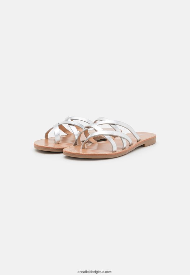 femmes sandales t-bar argent Anna FieldNHH26B1546