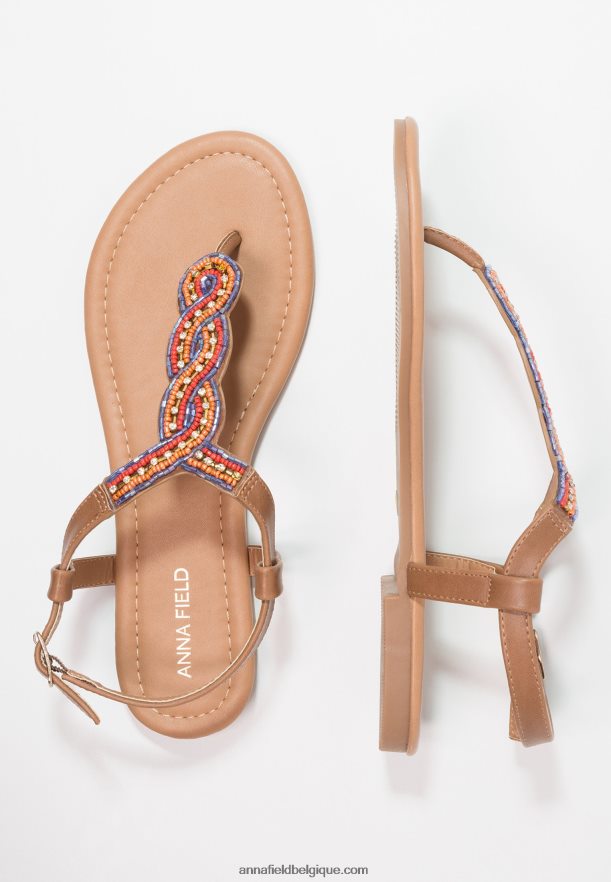 femmes sandales t-bar marron Anna FieldNHH26B1519