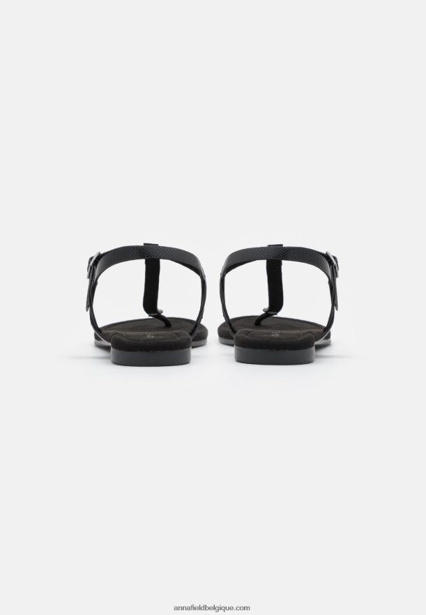 femmes sandales t-bar noires Anna FieldNHH26B1504