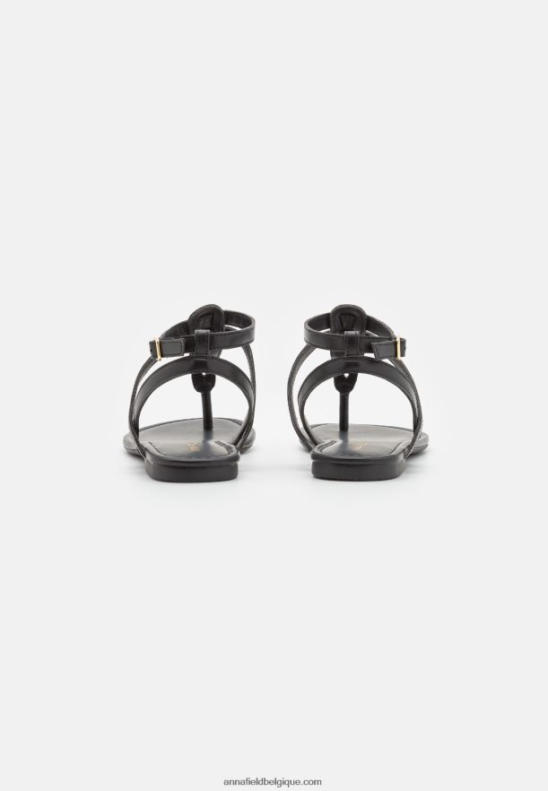 femmes sandales t-bar noires Anna FieldNHH26B1516