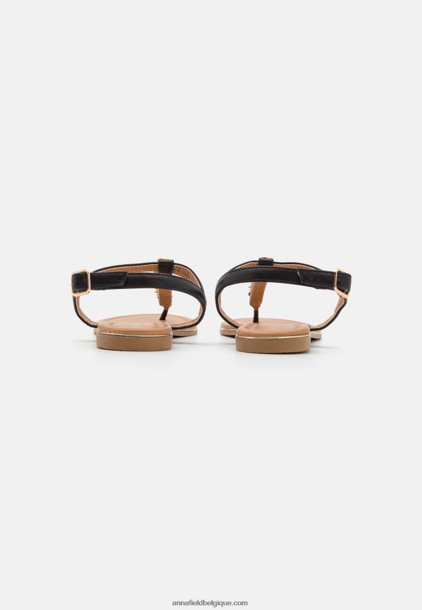 femmes sandales t-bar noires Anna FieldNHH26B1547