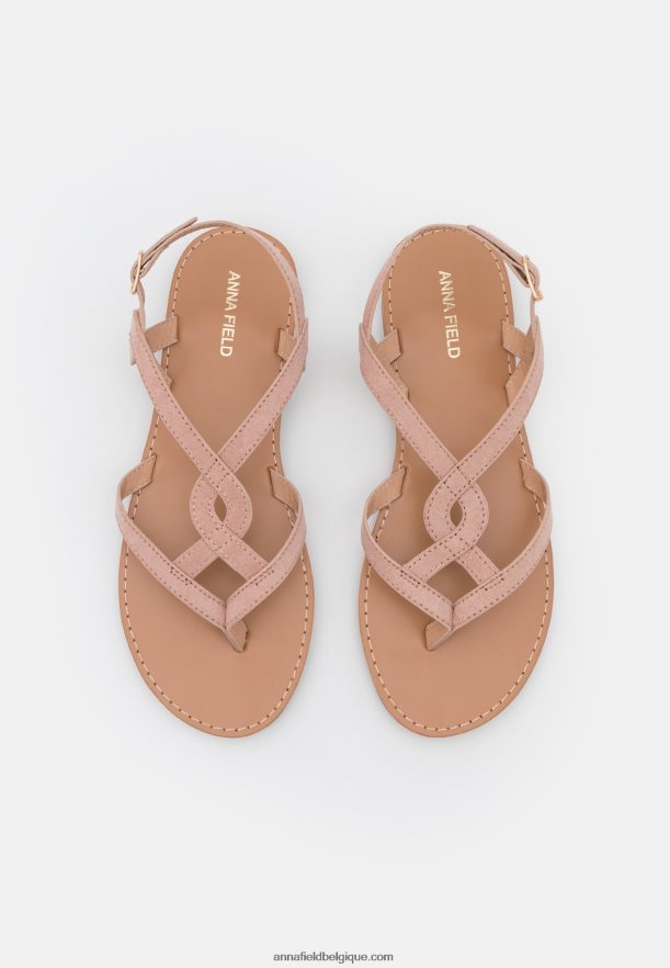femmes sandales t-bar rose clair Anna FieldNHH26B1535