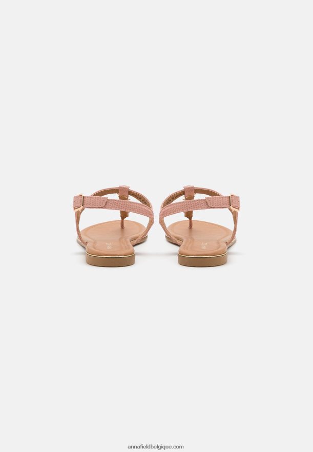 femmes sandales t-bar rose clair Anna FieldNHH26B1548